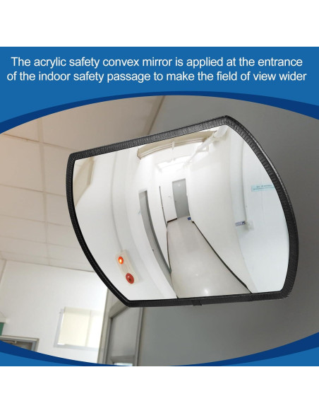 Espejo Convexo de Seguridad Geetery 4 Pcs 45.7 x 30.5 cm