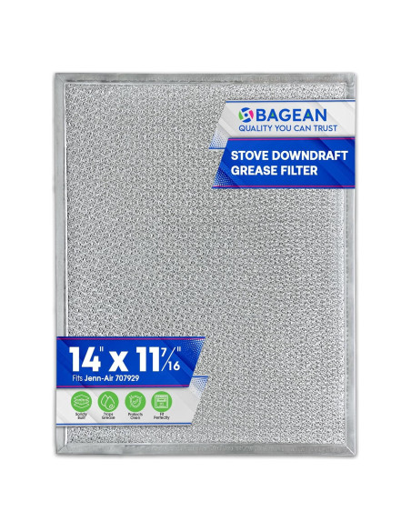 Filtro de Campana Extractora Bagean 14" x 11.4" Aluminio