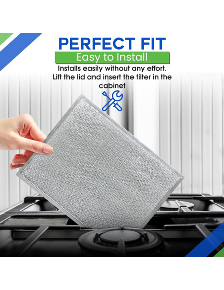 Filtro de Campana Extractora Bagean 14" x 11.4" Aluminio