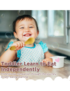 Juego de 10 Utensilios de Silicona Nuenen para Bebés 2