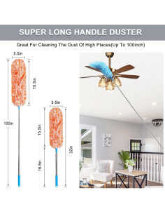 Plumero Extensible de Microfibra HSHTTKL 254 cm 2 Pcs 2