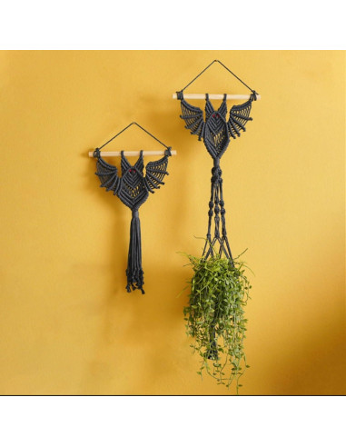 Colgante de Murciélago Gótico Macrame Fcimu 30x99cm Decoración