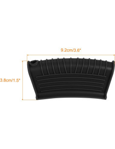 Funda de Mango de Silicona uxcell 2 Piezas Antideslizante 2