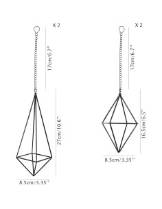 Soportes Colgantes para Plantas de Aire Libproqia - 4 Pcs Geométricos 2