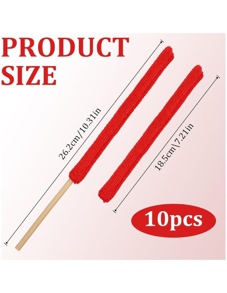 10 Plumeros de Microfibra Genérico para Limpieza de Grietas