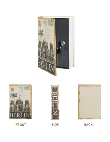 Caja Fuerte Oculta Lovndi de Libro con Cerradura de Llave 24.1x15.7cm