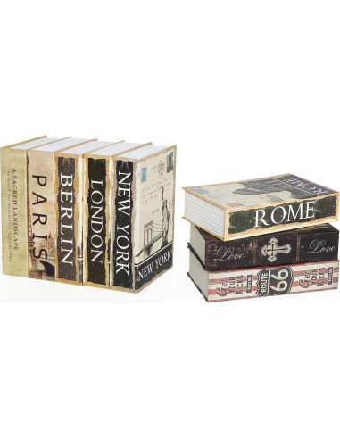 Caja Fuerte Oculta Lovndi de Libro con Cerradura de Llave 24.1x15.7cm