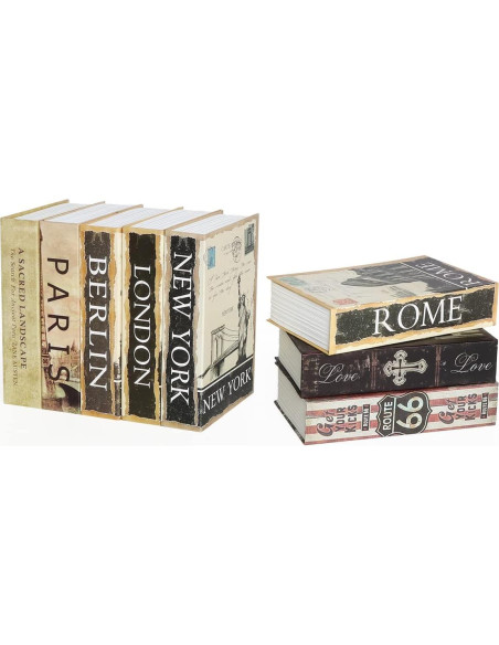 Caja Fuerte Oculta Lovndi de Libro con Cerradura de Llave 24.1x15.7cm