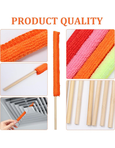 10 Plumeros de Microfibra Genérico para Limpieza de Grietas