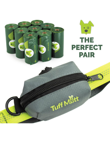 Bolsas de Desechos para Perros Tuff Mutt - 9 Rollos de 15 Bolsas