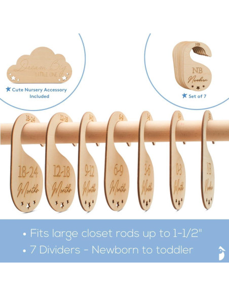 Divisores de Armario para Bebés Woodpeckers - Juego de 7