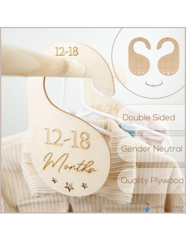 Divisores de Armario para Bebés Woodpeckers - Juego de 7