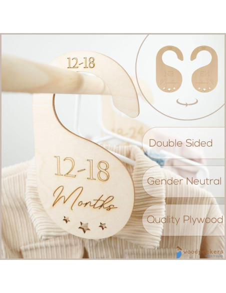 Divisores de Armario para Bebés Woodpeckers - Juego de 7