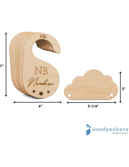 Divisores de Armario para Bebés Woodpeckers - Juego de 7