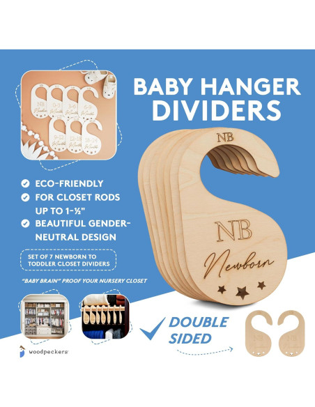 Divisores de Armario para Bebés Woodpeckers - Juego de 7