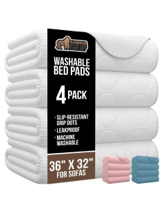 Almohadillas Lavables GORILLA GRIP 91x81 cm - 4 Pack Impermeables