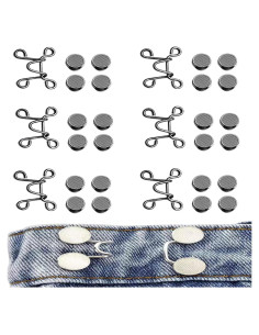 36 Piezas Extensores de Cintura Ajustables Hokoad - Botones de Jean