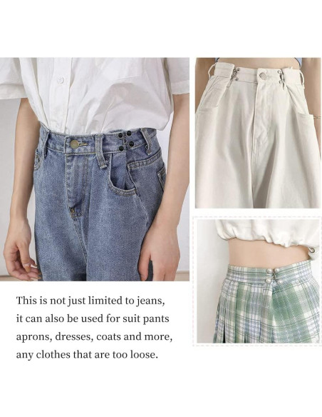 36 Piezas Extensores de Cintura Ajustables Hokoad - Botones de Jean