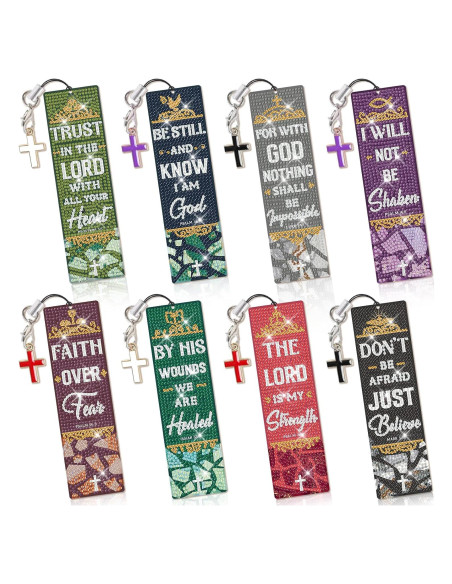 8 Marcadores de Arte de Diamante Clothmile con Borlas DIY