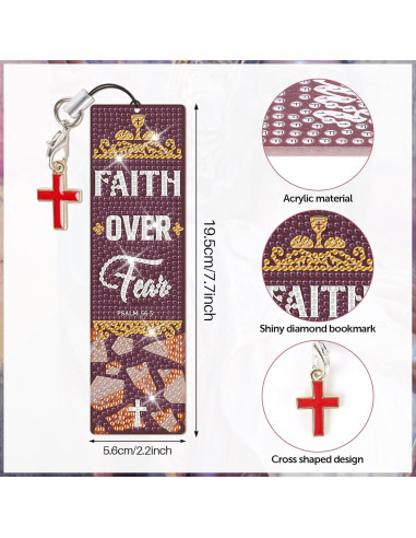 8 Marcadores de Arte de Diamante Clothmile con Borlas DIY