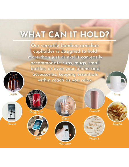 Soporte de Taza para Sillón Callabor - Bandeja de Brazo Plegable