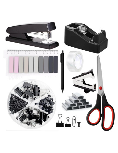 Juego de Suministros de Oficina Musejoy 9 en 1 Negro