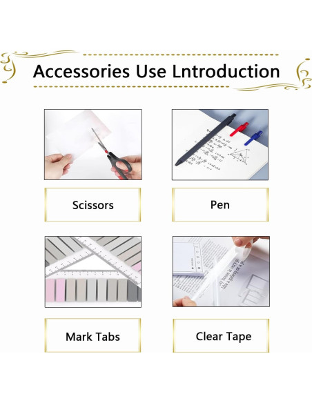 Juego de Suministros de Oficina Musejoy 9 en 1 Negro