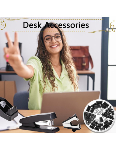 Juego de Suministros de Oficina Musejoy 9 en 1 Negro