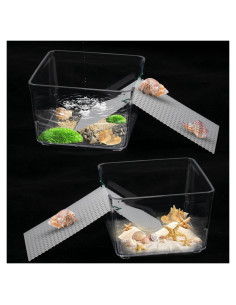 Tanques de Agua Transparentes para Cangrejos Ermitaños - KeaJuidy