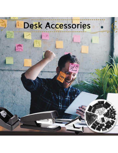Juego de Suministros de Oficina Musejoy 9 en 1 Negro