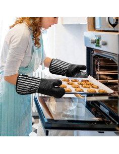 Manoplas de Silicona Alselo Resistentes al Calor 500C - Juego de 2 2