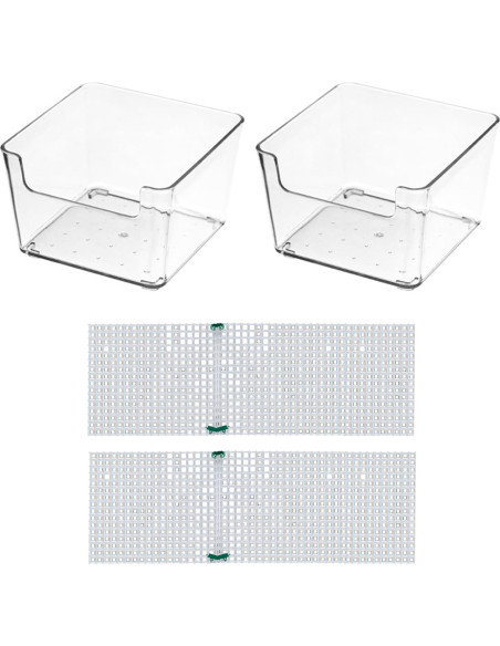 Tanques de Agua Transparentes para Cangrejos Ermitaños - KeaJuidy