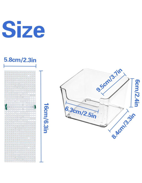Tanques de Agua Transparentes para Cangrejos Ermitaños - KeaJuidy