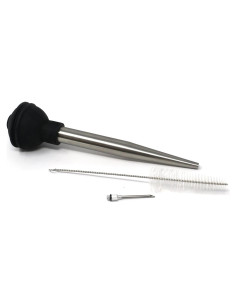 Baster de Acero Inoxidable Norpro 28cm con Aguja y Cepillo