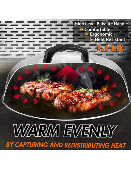 Set de Accesorios de Parrilla Leonyo: 2 Tapas y Prensa de Hierro Fundido