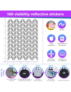 Calcomanías Reflectantes LOOM Flechas para Ropa - Impermeables 2