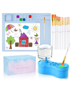 Estación de Pintura YOUMAYSTORY con Alfombrilla y Limpiador