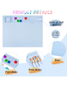 Estación de Pintura YOUMAYSTORY con Alfombrilla y Limpiador 2