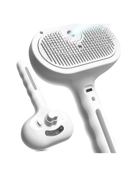 Cepillo de Vapor para Mascotas Jiazhichun con Spray y Autolimpieza