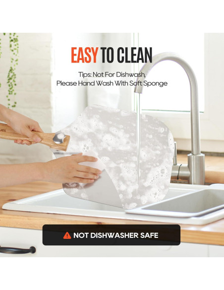 Paleta de Pizza de Aluminio 30 cm Mooues con Cortador Rocker