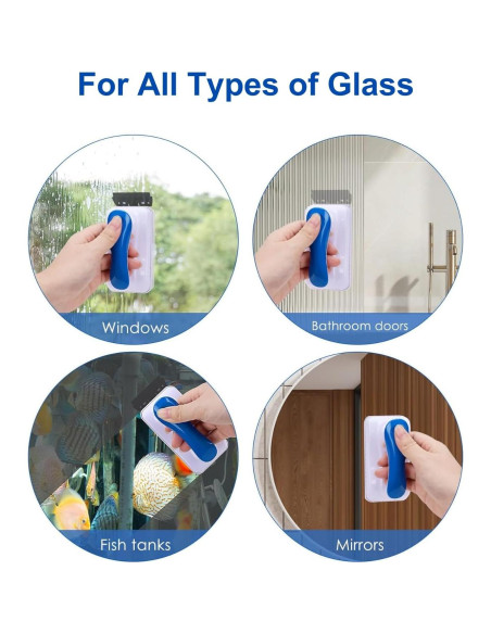 Limpiador Magnético de Algas ELEBOX para Acuarios de Vidrio - Tamaño S