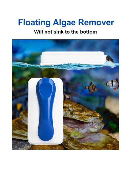 Limpiador Magnético de Algas ELEBOX para Acuarios de Vidrio - Tamaño S