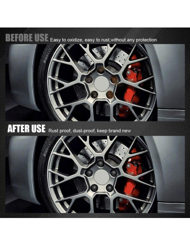 20 Cubiertas de Tuercas de Rueda Lyxheth 17mm Negro con Herramienta