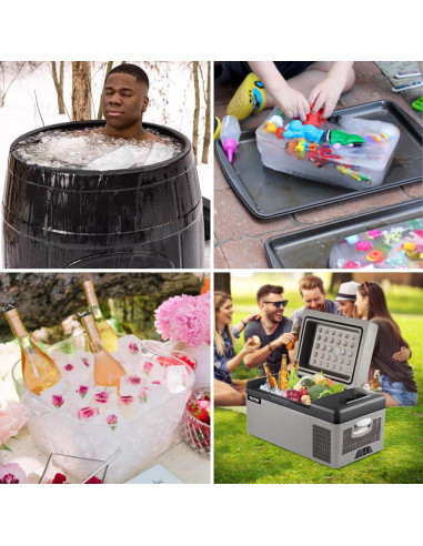 Molde de Hielo Extra Grande Vidotim 2PCS Silicona Reutilizable