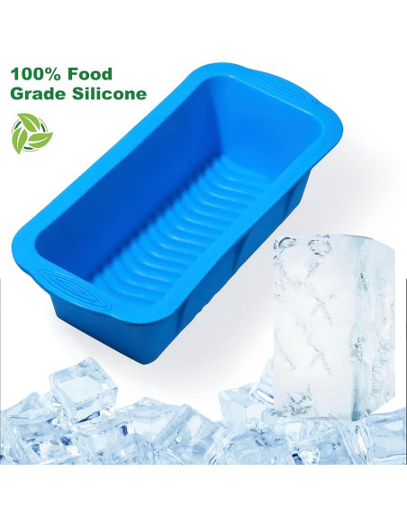 Molde de Hielo Extra Grande Vidotim 2PCS Silicona Reutilizable