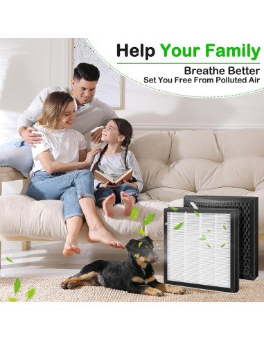 Filtro de Reemplazo AH300 H13 para Purificadores Boneco - 2 Paquetes