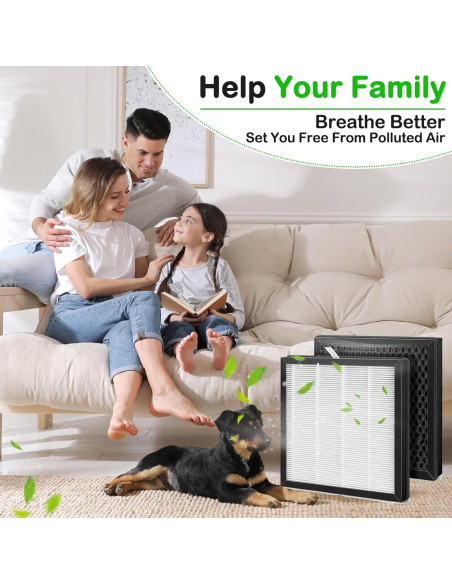 Filtro de Reemplazo AH300 H13 para Purificadores Boneco - 2 Paquetes