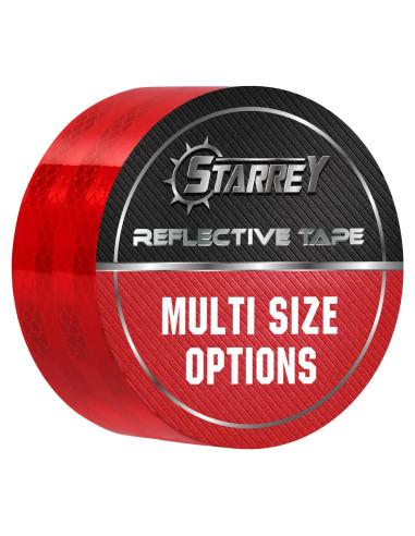 Cinta Reflectante de Seguridad 2.54 cm x 4.57 m Roja DOT-C2