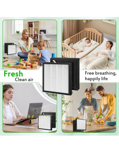 Filtro de Reemplazo AH300 H13 para Purificadores Boneco - 2 Paquetes