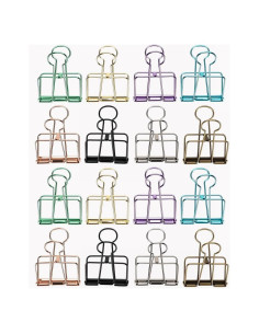 16 Clips de Alambre Metálico Multicolor SEEK RARE M